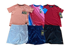 New BOY 6-7 summer clothes mesh shorts t-shirts DriWorks 6pcs