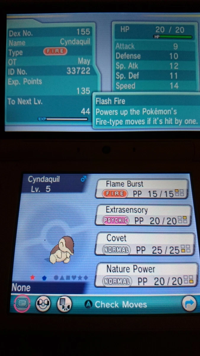 Shiny Cyndaquil Heartgold