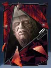 FRACTURED BLACK DARTH SIDIOUS REVENGE OF SITH LOCK- Topps STAR WARS CARD TRADER
