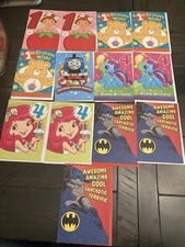 Lot Of 13 Kids Birthday Cards AGC Milestone Carebear Thomas Envelopes