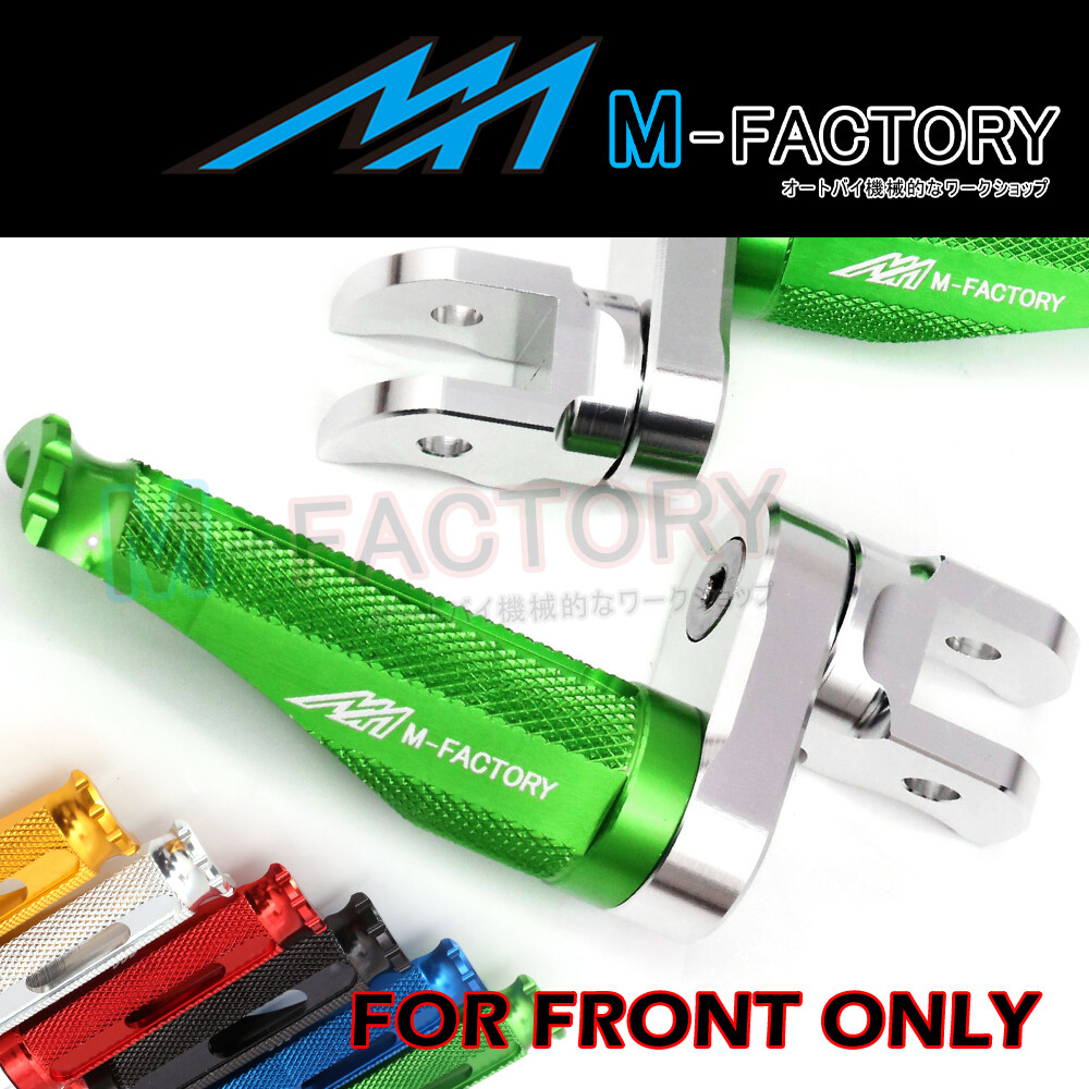 CNC 25mm Lower Green Rider Foot Pegs SHINOBI For Kawasaki Z1000 1417
