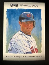 2003 Portraits Materials Combo Silver #128 Michael Cuddyer Bat-Jsy #'d 8/25