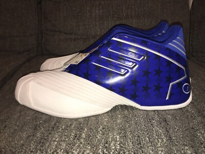 Adidas T-Mac 1 Basketball Shoes Royal Blue White USA Stars