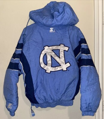 North Carolina Tarheels Jacket NCAA Starter Men's S Football Blue