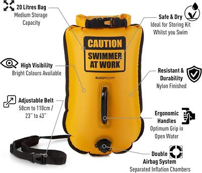 Set Boa Per Nuoto In Acque Libere 20 Litri E Cuffia Set Boa Per Nuoto In Acque Libere 20 Litri E Cuffia