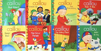 Download Caillou Books Lot of 8 SC Dresses Up Rides a Bike Sleeps ...