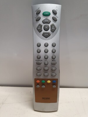 Ersatz RC200 TV/DVD Kombi Fernbedienung - Silber, gebraucht