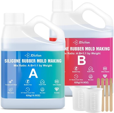 Silikon Formenherstellung Kit 2,32 Pfund (37 Unzen) Superelastisches Silikon