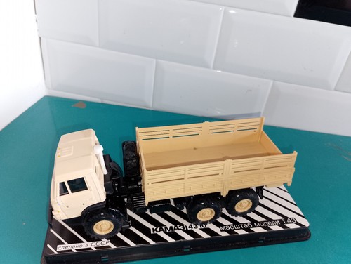 miniature 1/43 en boite CCCP URSS RUSSE camion benne kamaz kama3 4310 beige 4x4 - Imagen 5 de 9