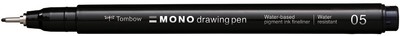 Tombow Fineliner MONO drawing pen schwarz Strichstärke 05