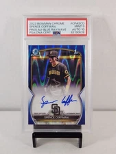 2023 Bowman Chrome CPASCO Spence Coffman Prospect Blue Raywave Auto PSA 9/10 Aut