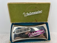 Vintage Vermona "Weltmeister" 2 Sided Curved Tremelo Harmonica In "C/G" With Box