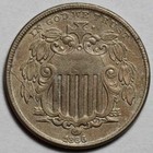 New Listing1866 Shield Nickel - Us 5c Coin