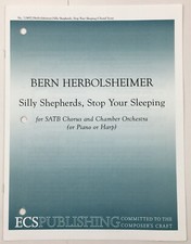 Silly Shepherds Stop Your Sleeping SATB Chorus Piano Harp Sheet Music Hope Pub