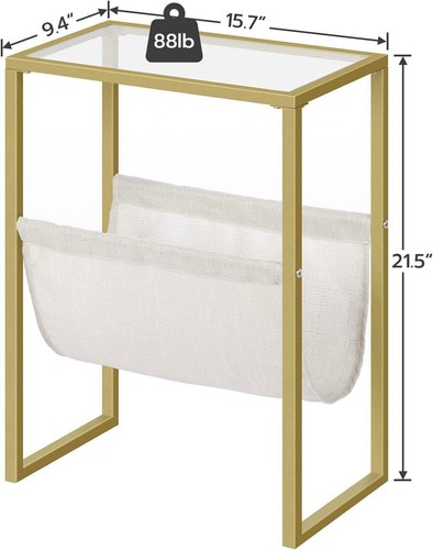 HOOBRO Side Table Nightstand End Table Industrial Bedside Tables Coffee Table - Picture 5 of 13