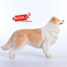 Moka 1/6th Border Collie Animal Model 04 Cute Resin Painted GK Hot Toy New Stock