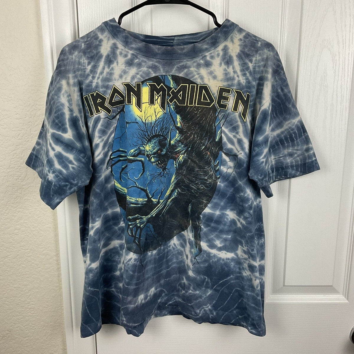Iron Maiden Fear of The Dark Vintage 1992 Tee T-Shirt Size Large