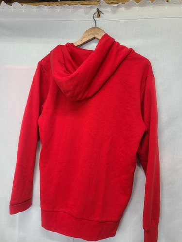 Sudadera con capucha para hombre Adidas talla M roja con logotipo - Imagen 2 de 3