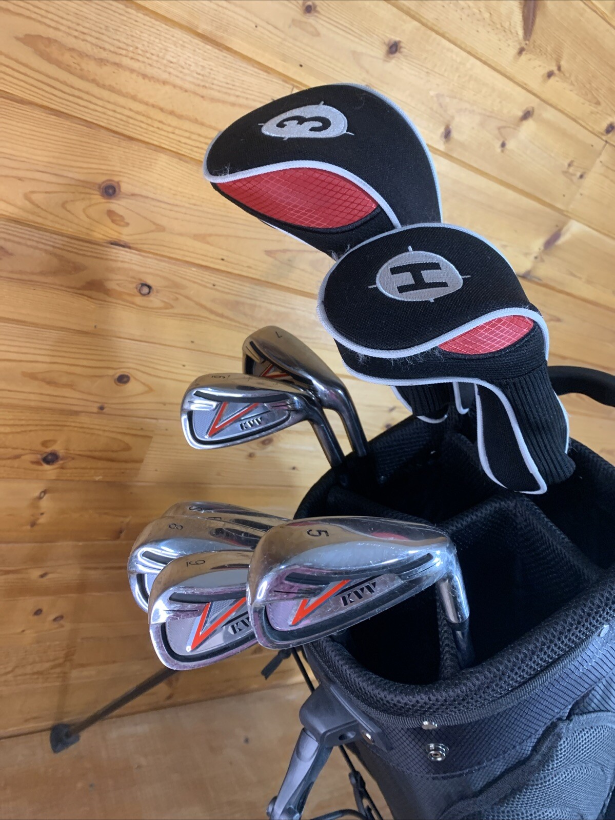 KVV Men’s Golf Clubs Package Set Includes Fairway, Hybrid, Irons 5-SW