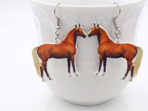 Realistic Horse Earrings - New 2d Horse Mom Jewelry - Picture 7 of 10