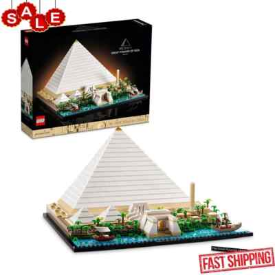LEGO Architecture Great Pyramid of Giza Set 21058, Home Décor Model Building Kit