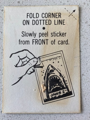 ( U SELECT CARDS ) 1978 Topps Jaws 2 CARDS &STICKERS🔽 all photos on! - Picture 11 of 207