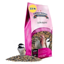 Armstrong Wild Bird Food Ultra Bird Seed Blend for Wild Songbirds, 33lbs