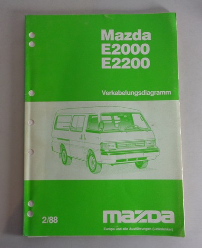 Manuale Officina Elettrica Mazda E 2000/2200 Stand 02/1988 - 第 1/1 張圖片
