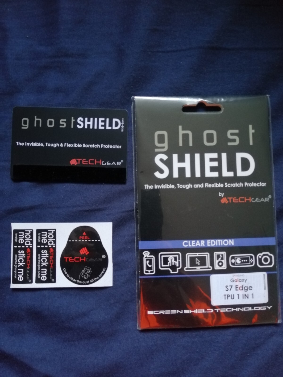 Samsung Galaxy S7 Edge Glass Screen Protector Ghost Shield Glass HD Clarity