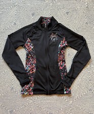 Women's Disney Parks Minnie Mouse Running Jacket - Black w/ Multicolor - Small