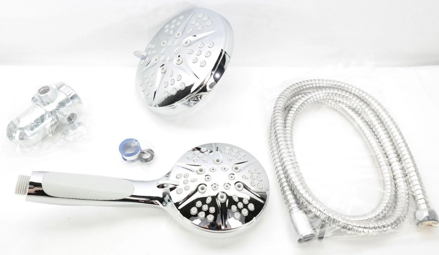 Rainfall Combination Shower Head with Handheld Spray High Pressure
