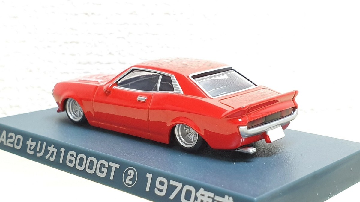 1/64 Aoshima Grachan 2 1970 RA20 TOYOTA CELICA 1600GT RED diecast