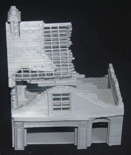1/72,Modellbau,Diorama,Wargaming,Terrain,Tabletop,WW2,20mm,Normandie,Ruine,Ruin, - Bild 6 von 13