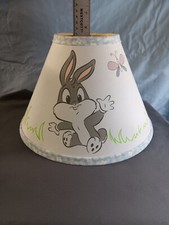 Vintage 2000 Warner Brothers Baby Bugs Bunny  Tweety Bird Lamp Shade Nursery