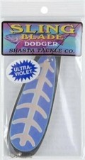 Shasta Tackle 41052 Sling Blade Flasher Dodger 4" UV Glow