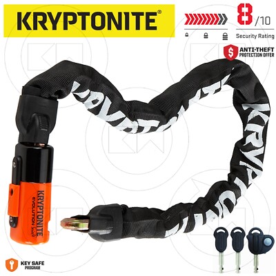 Kriptonite Chain 160cm Antifurt Series 4 Integrated Chain Moto