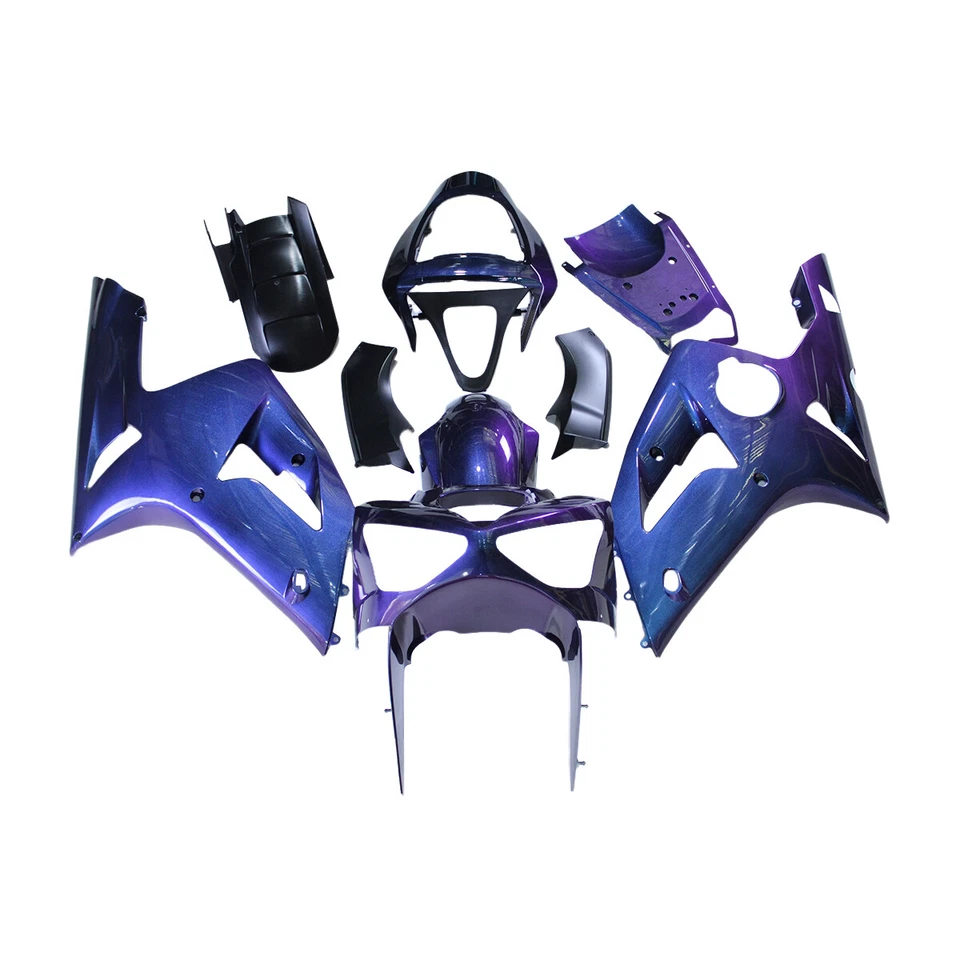 Kit de carenados de inyección para carrocería de plástico Kawasaki Ninja ZX6R 636 2003 2004 Foto 3 de 4