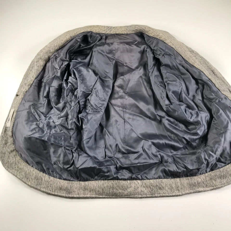 Vintage Jeremy Koehler Weaver Coat Womens 14-16 Gray Alpaca Dolman Sleeve Toggle - Image 3 of 4