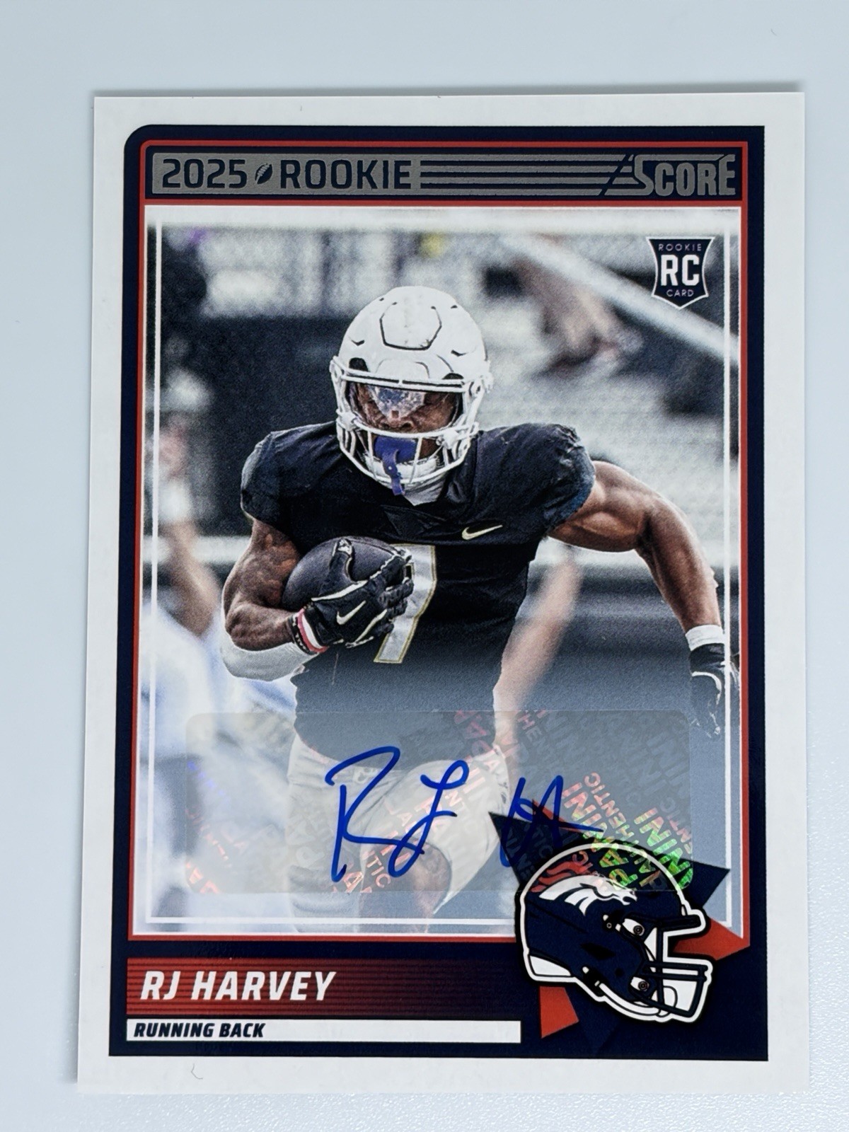 RJ Harvey Panini Score #49 Rookie Autograph