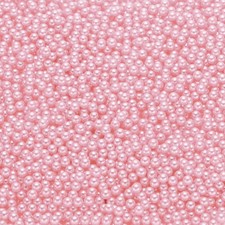 5000Pcs Faux Pearl for Crafting 4mm No Hole ABS Round Pearls Beads Light Pink