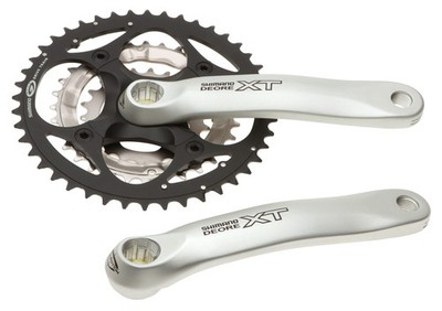 Shimano Deore XT FC-M751 9 Speed Crank Hollowtech 170mm Silver