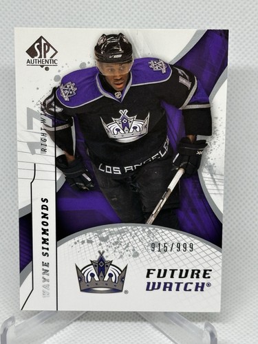 Wayne Simmonds #189 2008 SP Authentic card