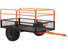 Agri-Fab 45-0554 Atv/Utv Cart, 18", 18" x 9.5" Pneumatic Tires, Orange/Black