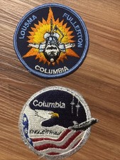2-NASA Columbia STS-3 Space Shuttle Mission Astronaut Crew Logo Patch