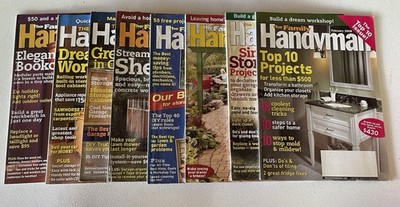 THE FAMILY HANDYMAN MAGAZINE 2008 LOT OF 8-Feb Apr May June JulyAug Sept Nov Dec