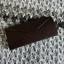 Gucci Guccissima leather sunglasses case textured monogram pattern