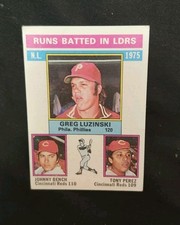 1975 NL RBI Leaders (Greg Luzinski / Johnny Bench / Tony Perez)