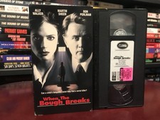 When the Bough Breaks (VHS, 1995) Ally Walker Martin Sheen Ron Perlman Crime/Cop