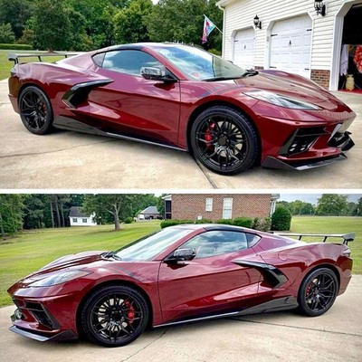 19'' 20'' MRR Flow Forge M024 fit Corvette C8 Black Wheels
