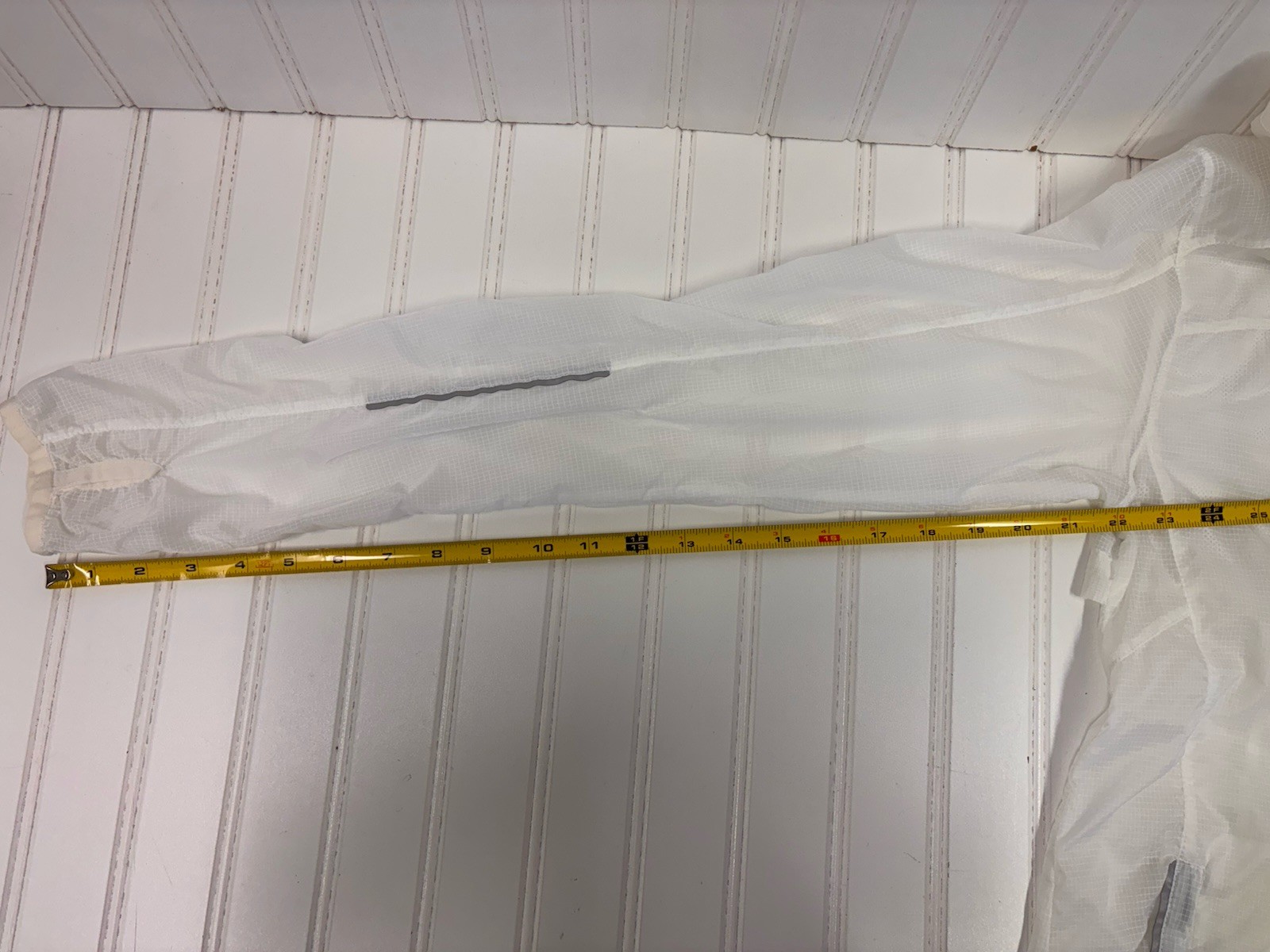 Fabletics Lightweight Sheer White Grid Windbreake… - image 3